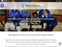 Tablet Screenshot of maneinheaven.org